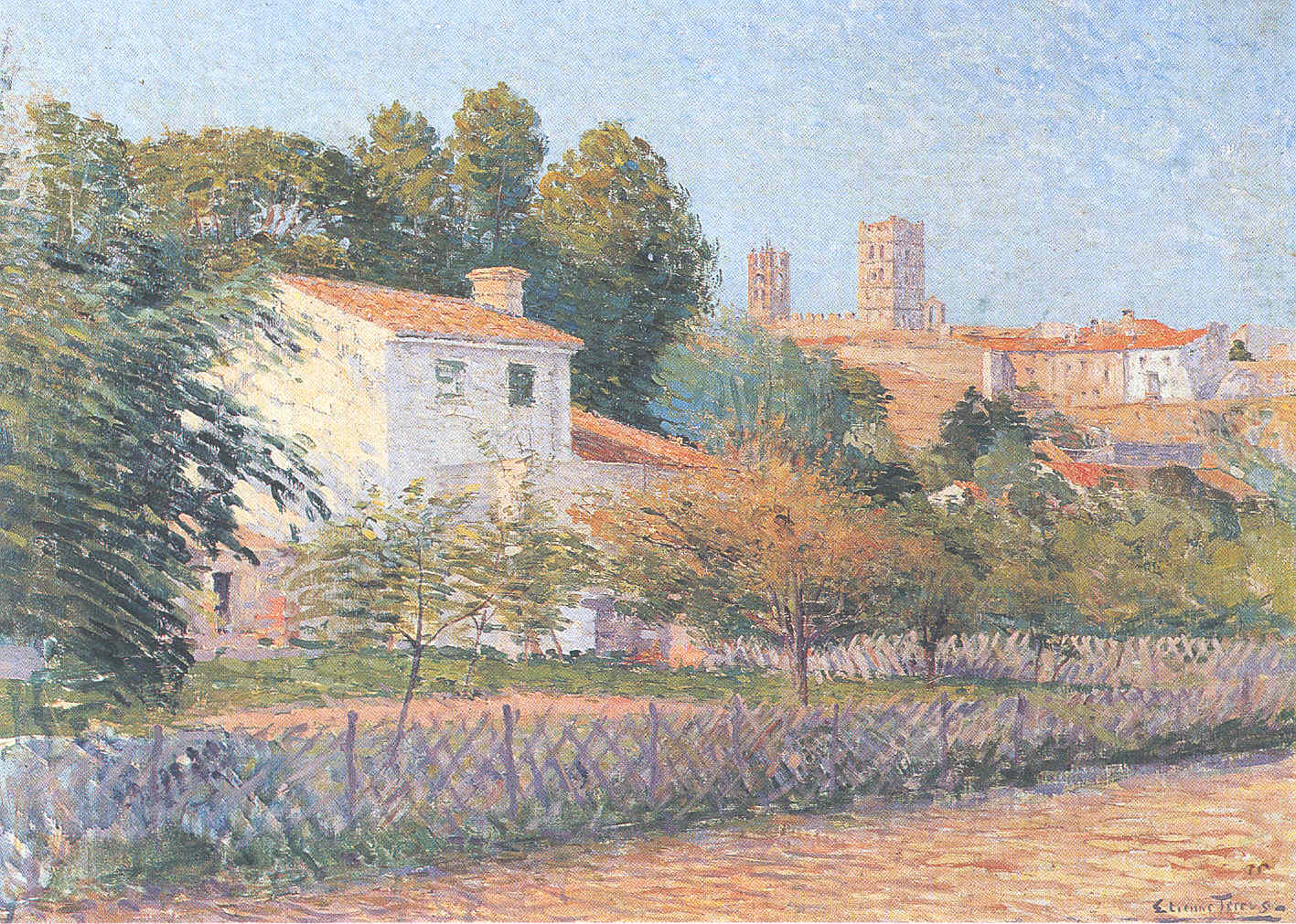 Vue d'Elne, autor Étienne Terrus