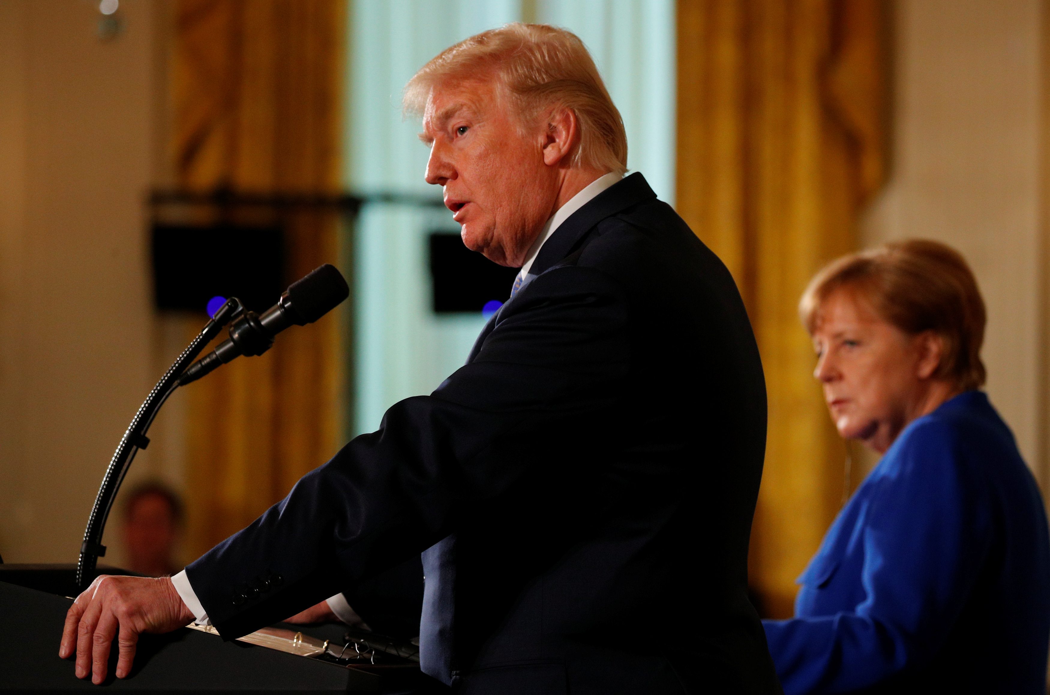 Donald Trump i Angela Merkel