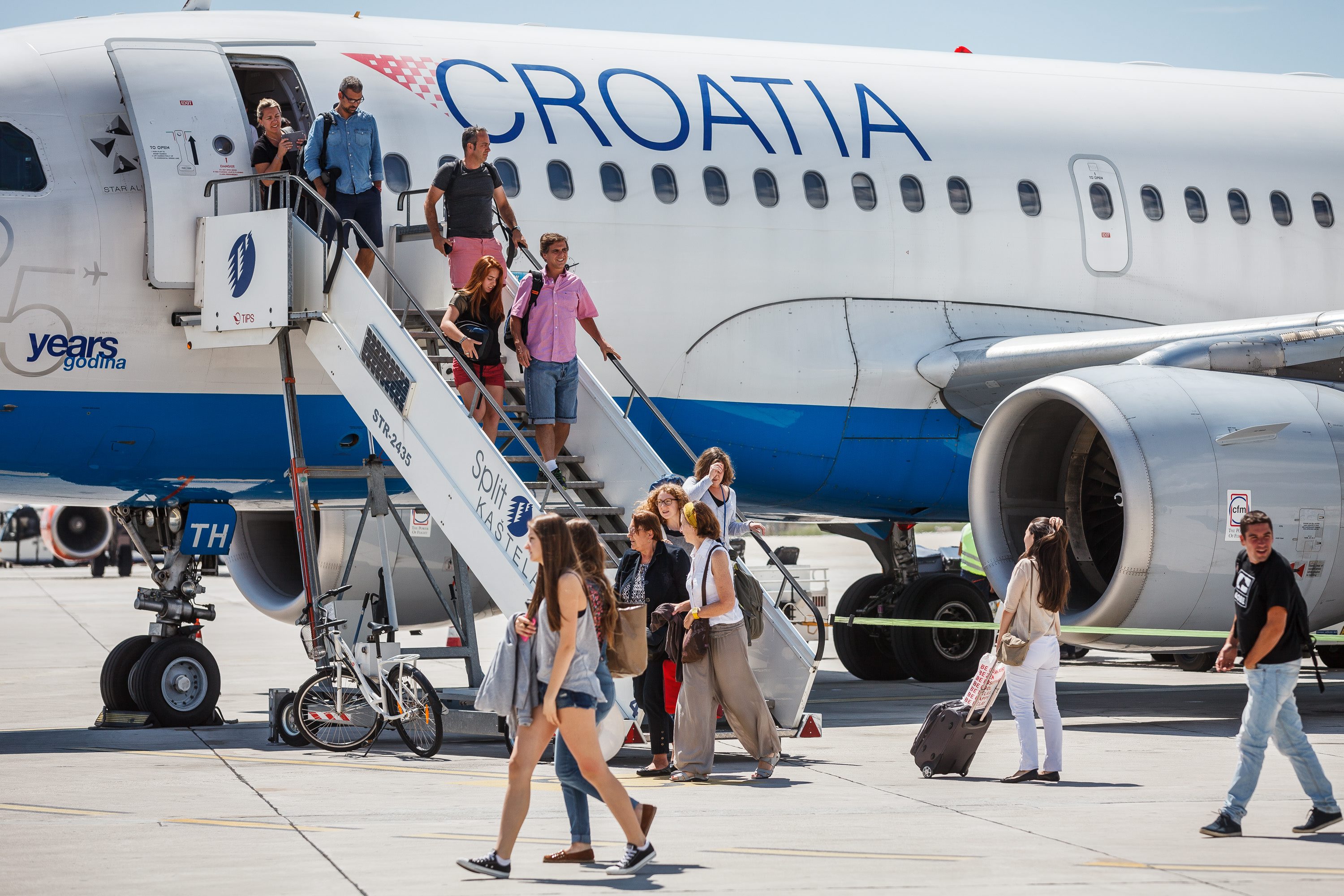 Turisti na splitskom aerodromu
