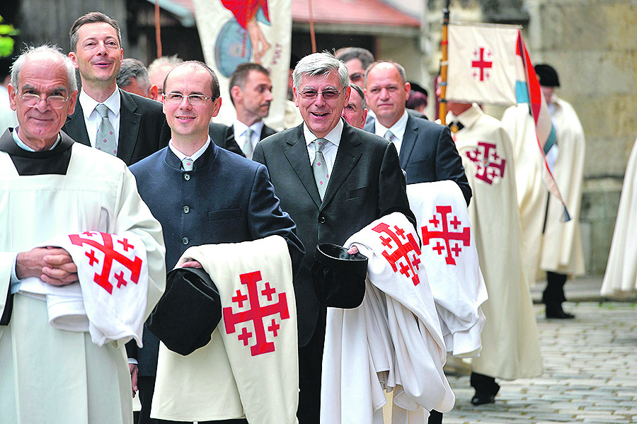 Obred proglašenja hrvatskih vitezova Viteškog Reda Svetog Groba Jeruzalemskog, od kojih je jedan bio i potpredsjednik Hrvatskoga sabora akademik Željko Reiner (13.5.2017.)
