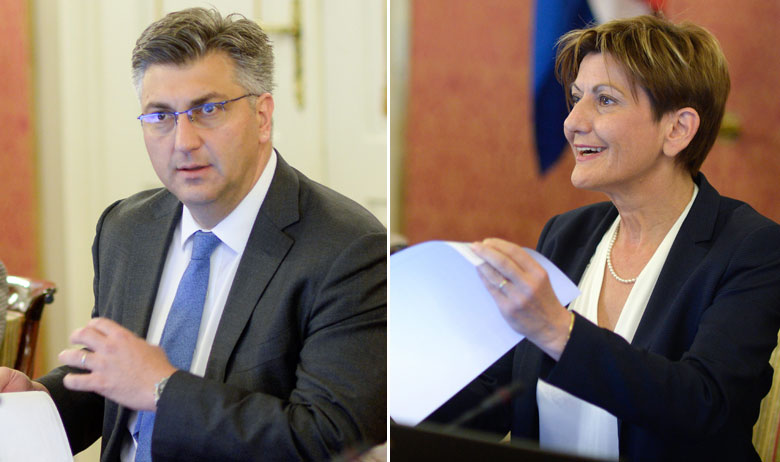 Andrej Plenković i Martina Dalić