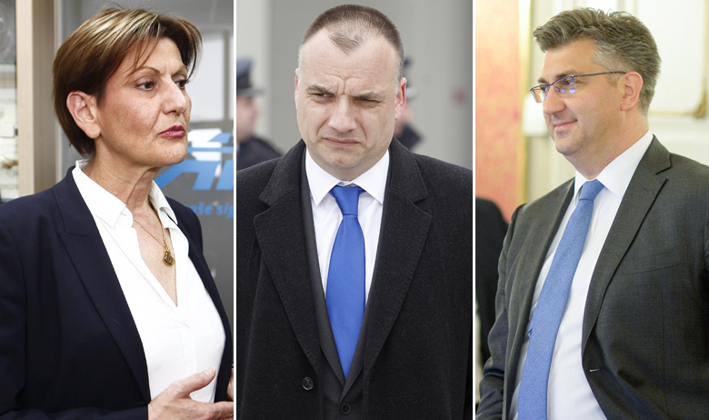 Martina Dalić, Daniel Markić, Andrej Plenković