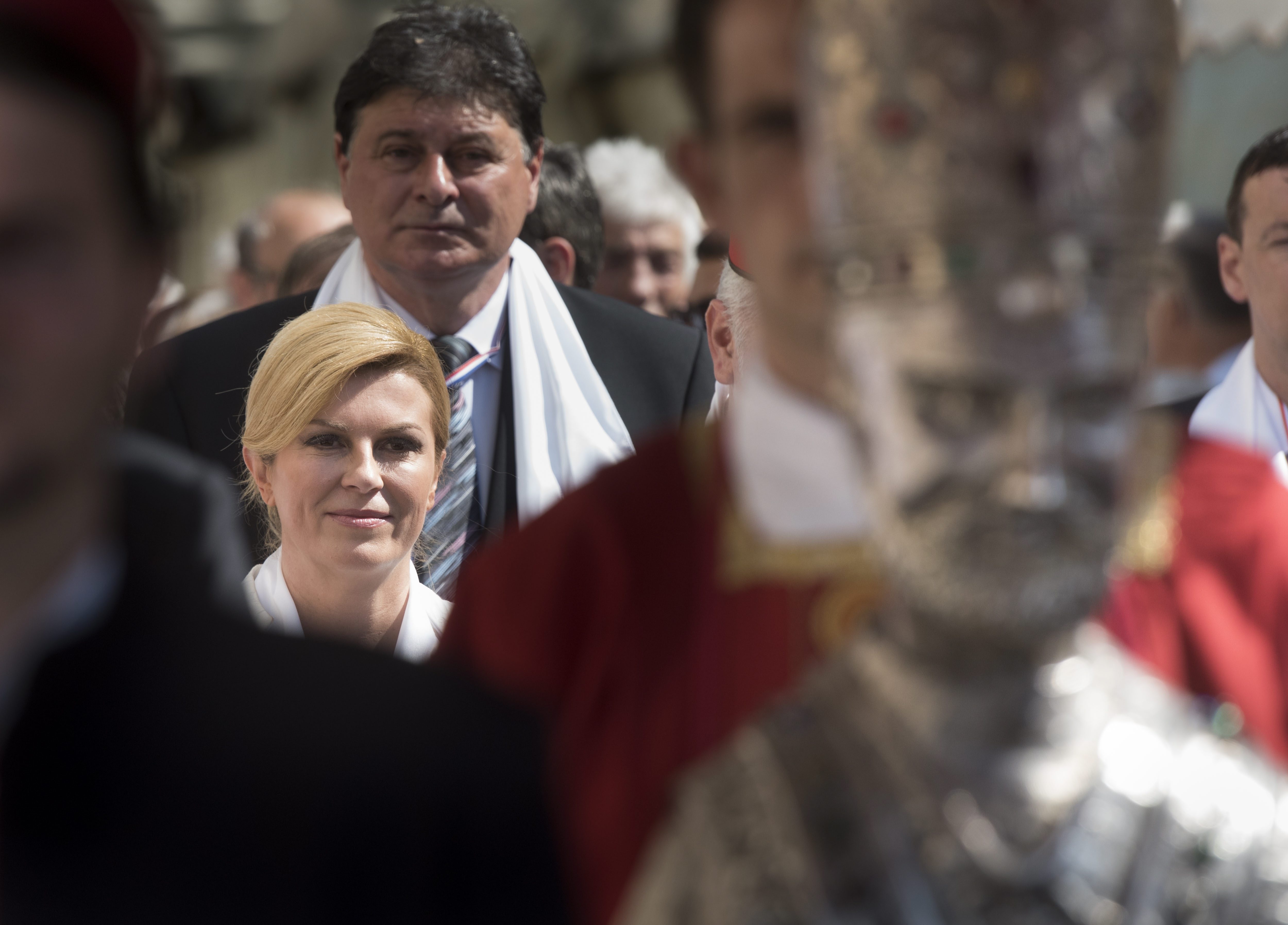 Predsjednica Kolinda Grabar Kitarović na procesiji u Splitu