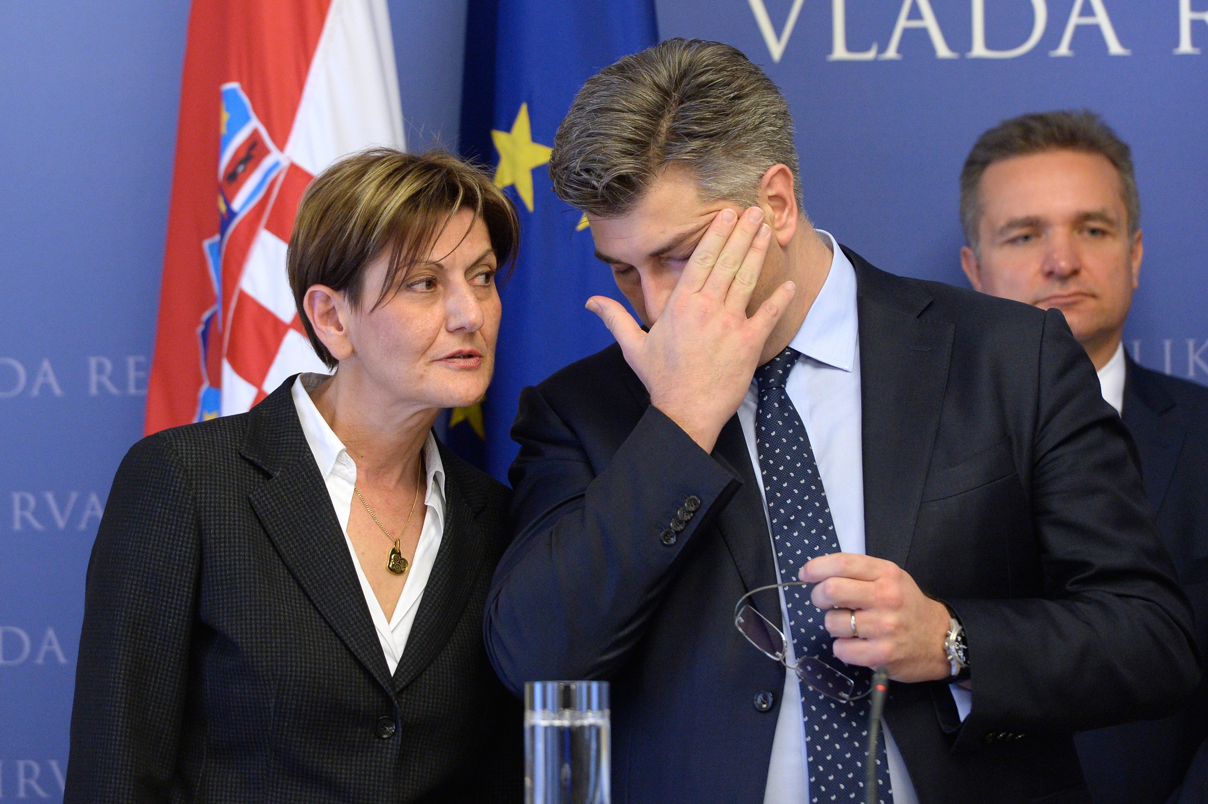 Martina Dalić i Andrej Plenković