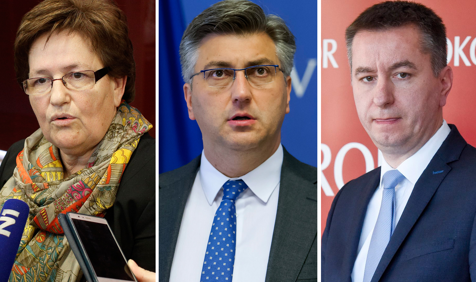Marica Vidaković, Andrej Plenković i Fabris Peruško