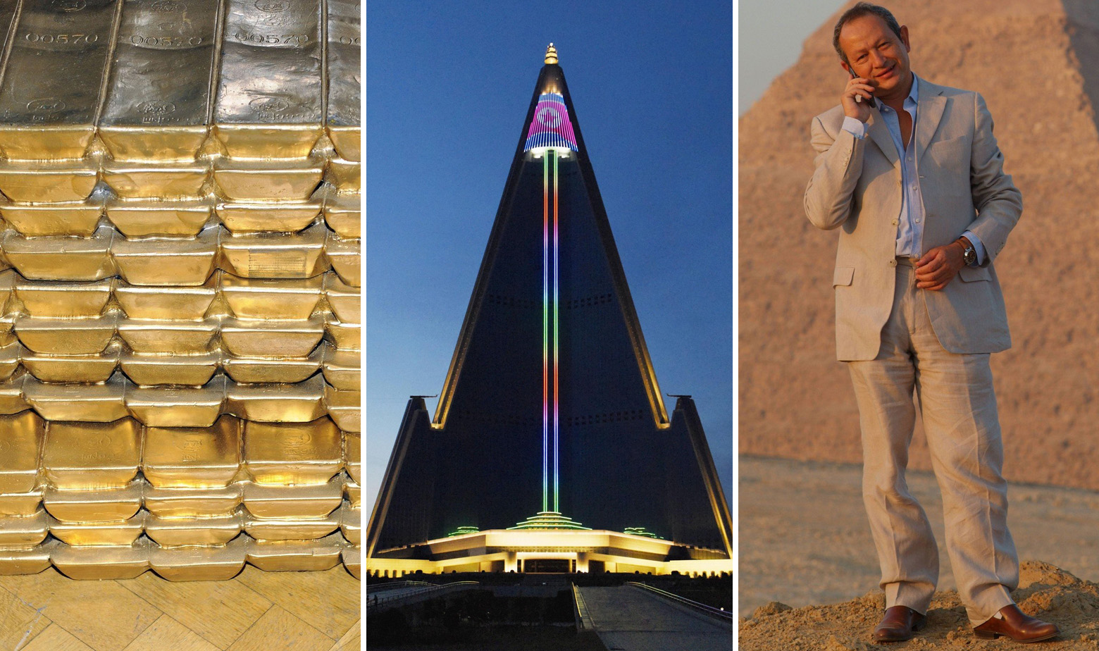 Zlatne poluge, Ryugyong Hotel u Pyongyangu i Naguib Sawiris