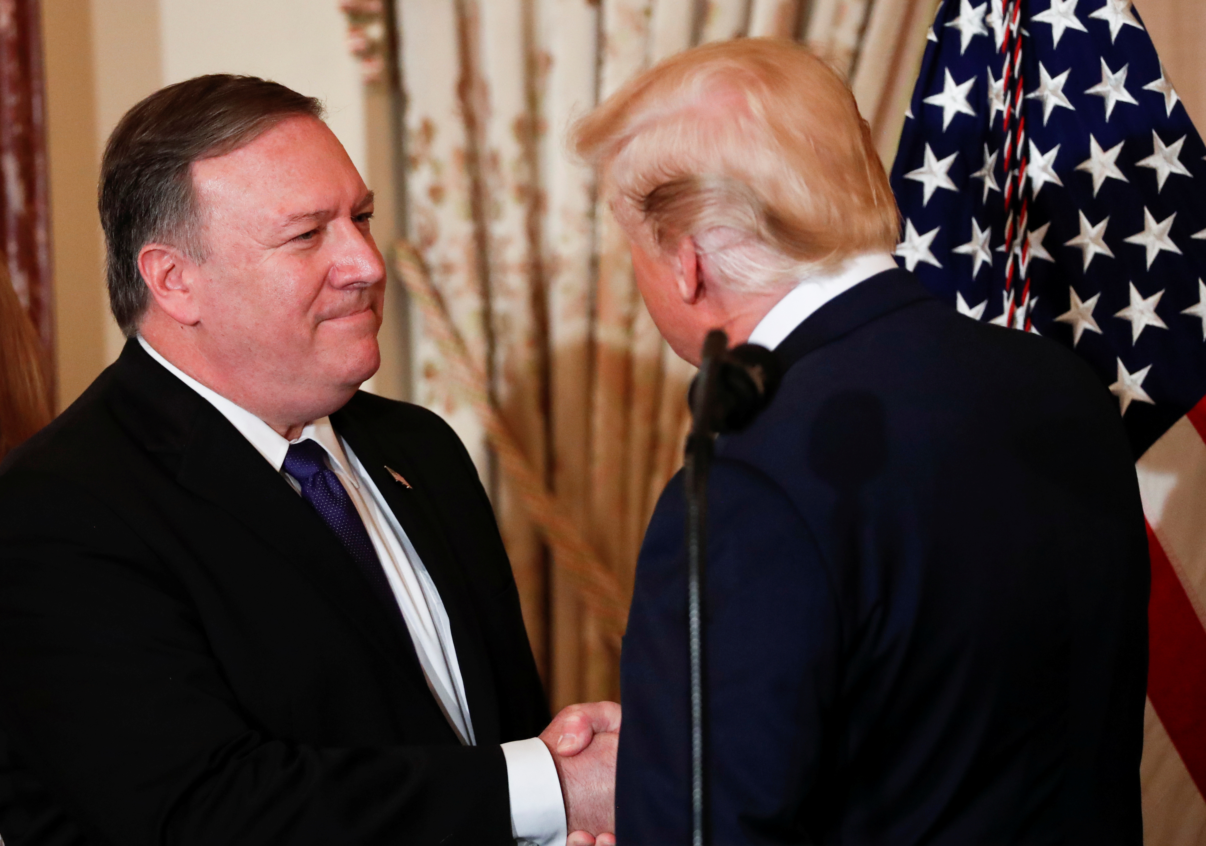 Mike Pompeo i Donald Trump