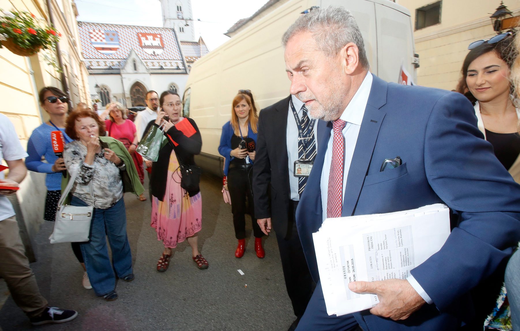 Milan Bandić dolazi na sjednicu skupštine