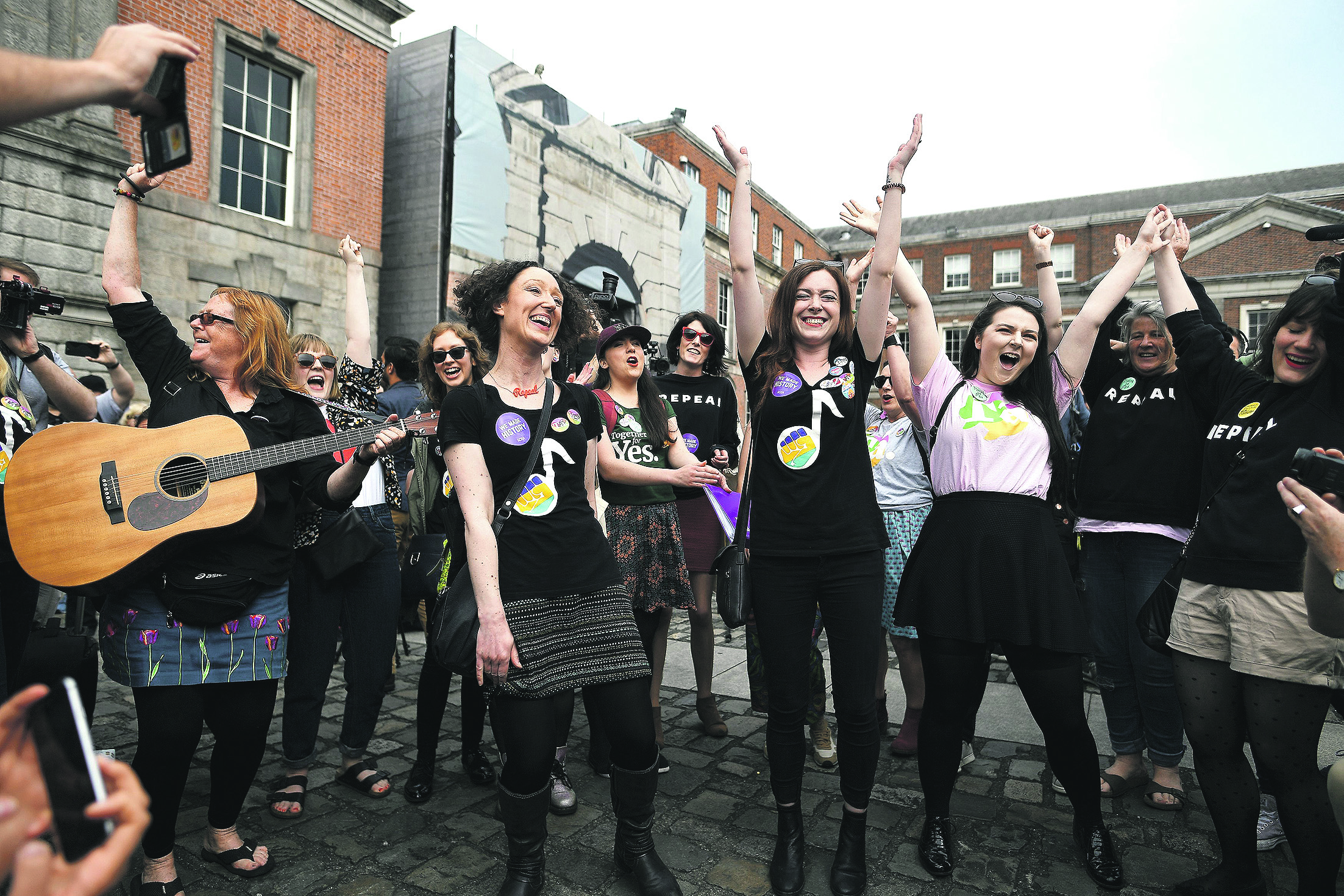 Dublin, 26.5.2018.: Žene slave rezultate referenduma odnosno konačnu legalizaciju pobačaja u Irskoj