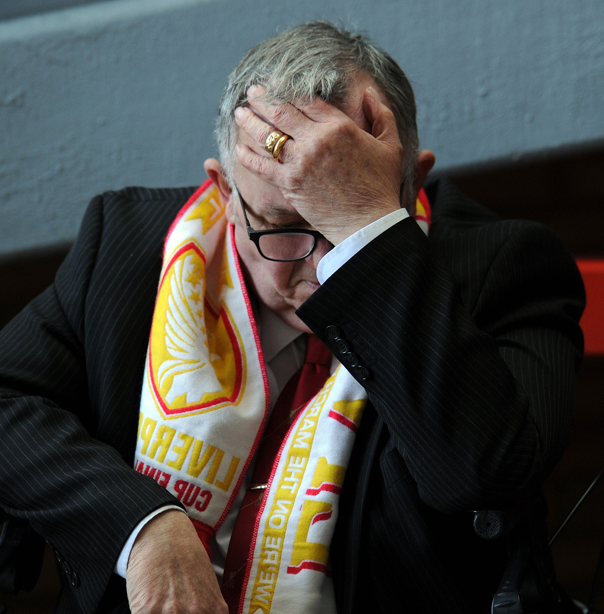 Navijač Liverpool ilustracija