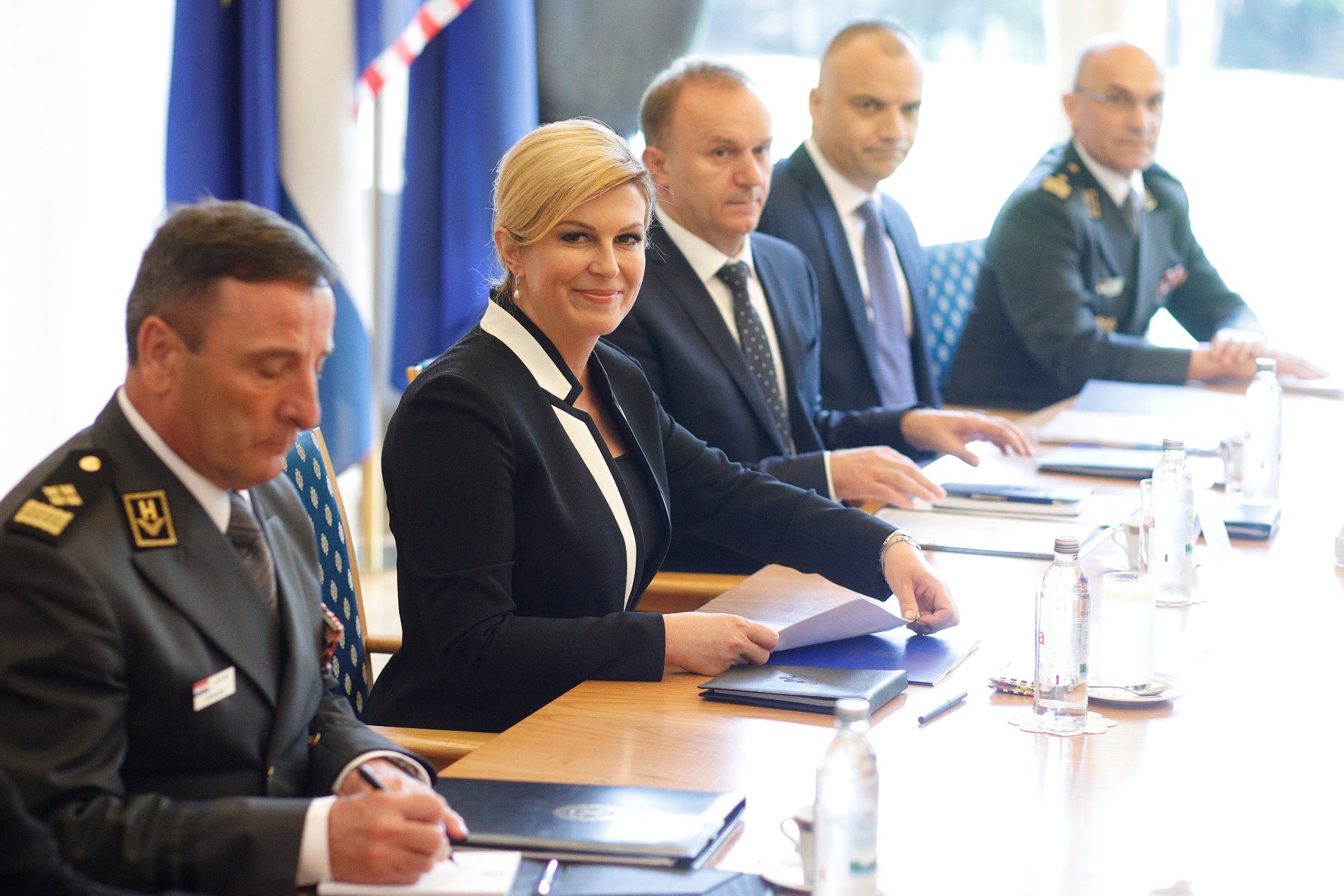 Sjednica Vijeća za nacionalnu sigurnost u Uredu predsjednice RH na Pantovčaku