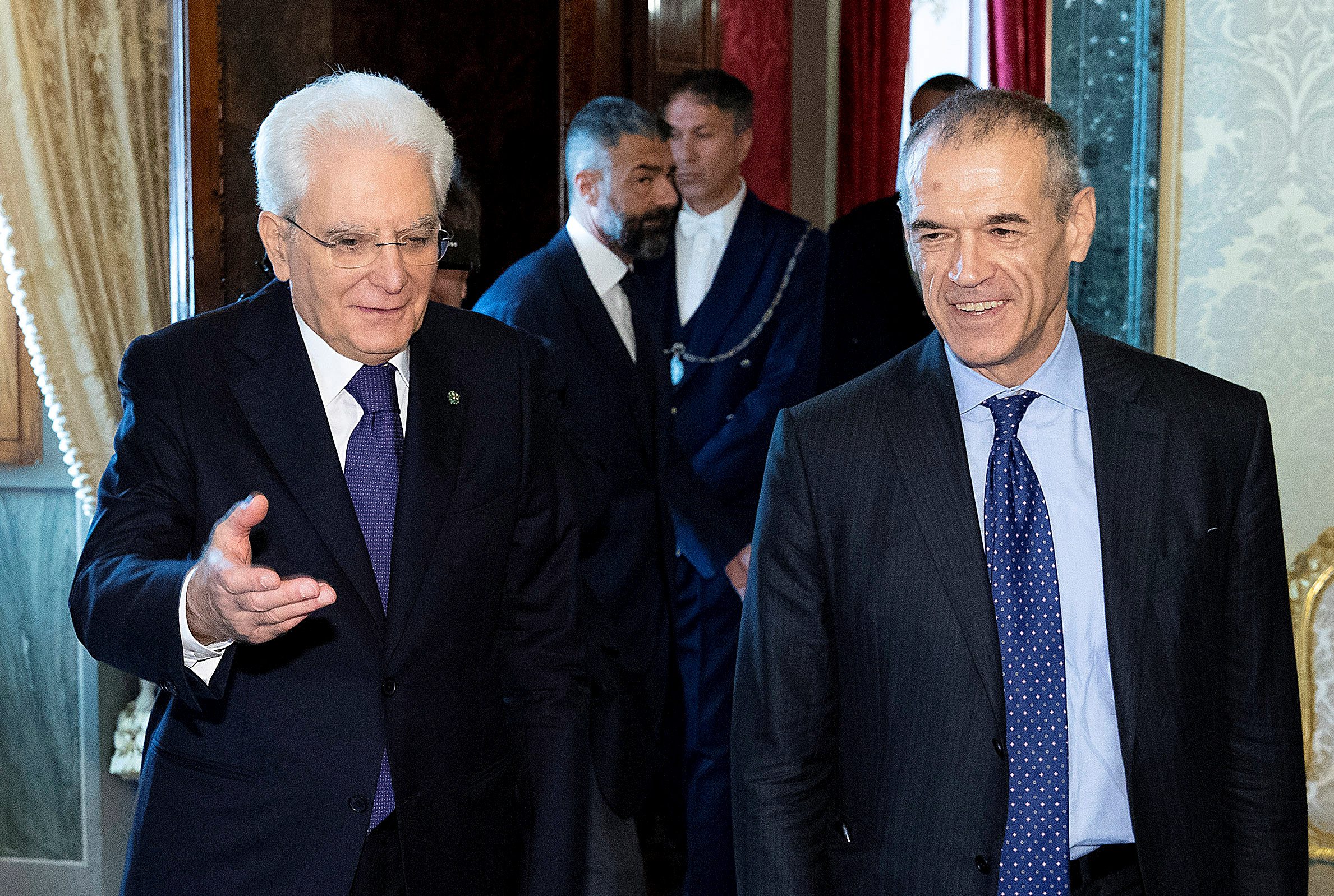 Sergio Mattarella i Carlo Cottarelli 