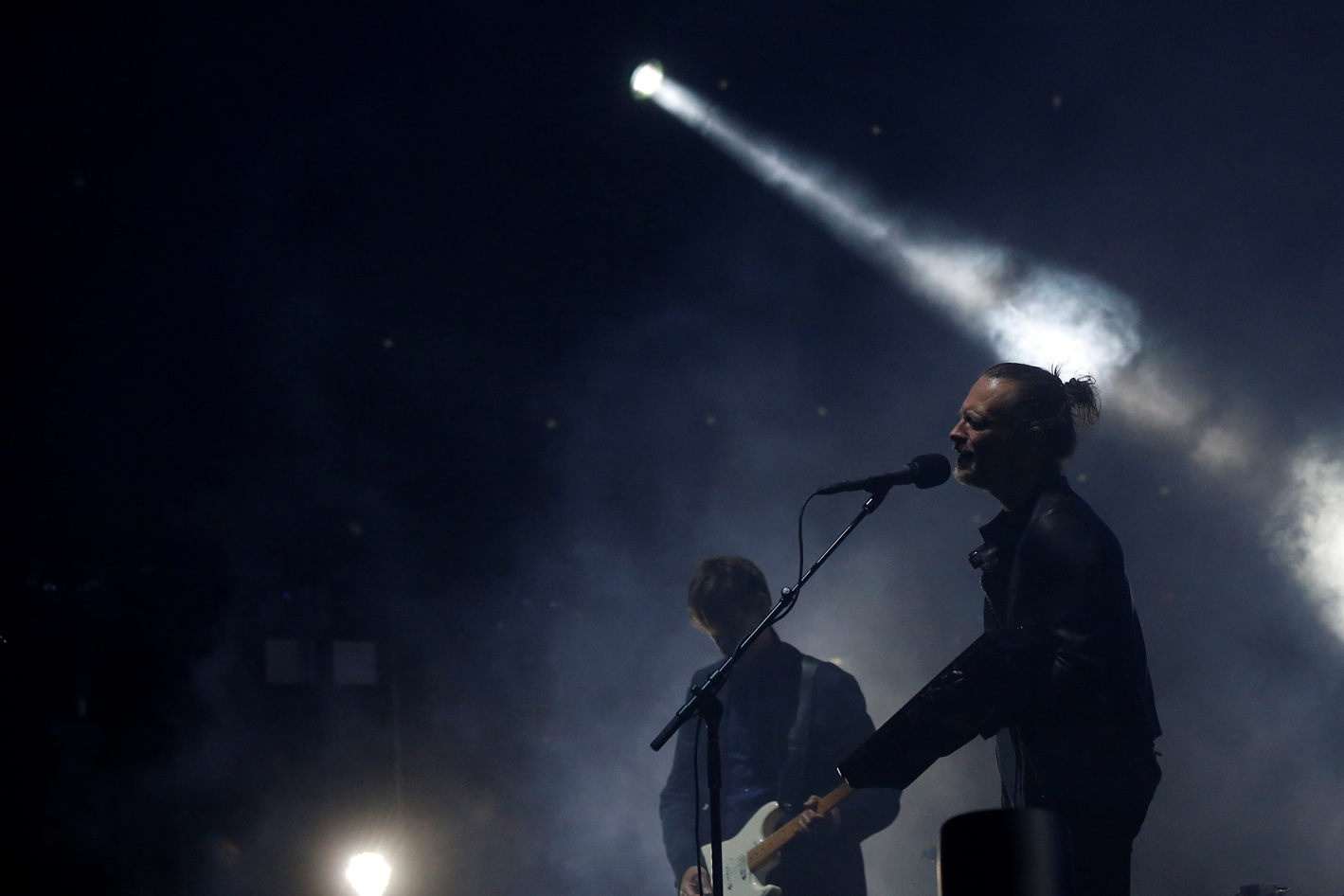 Thom Yorke tijekom nastupa Radioheada na festivalu Coachella