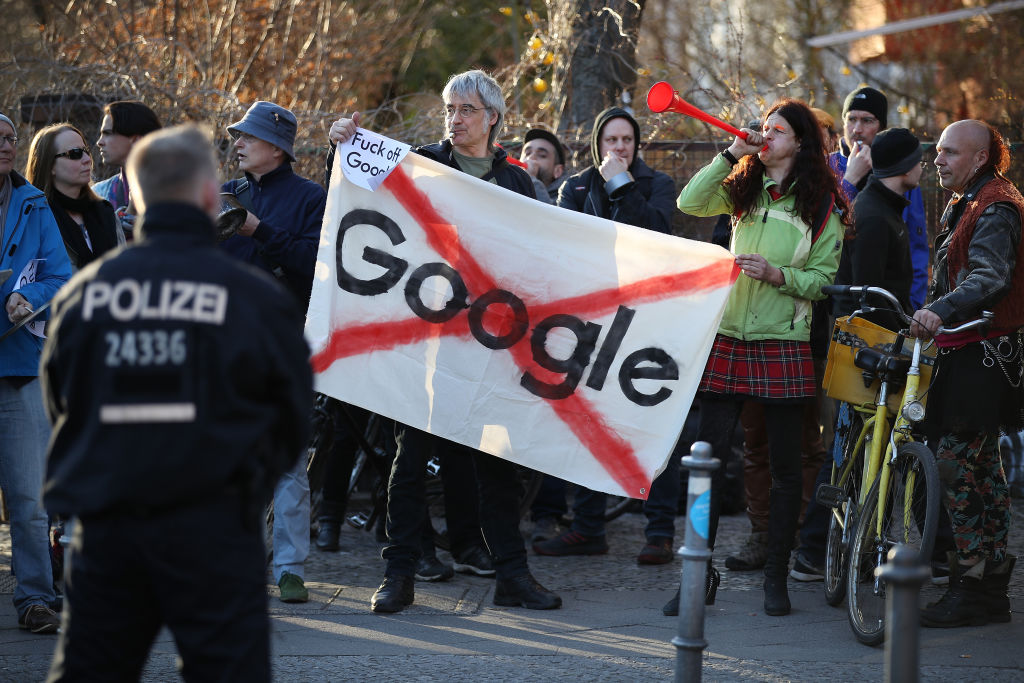 Prosvjednici protiv Googleovog kampusa u Kreuzbergu