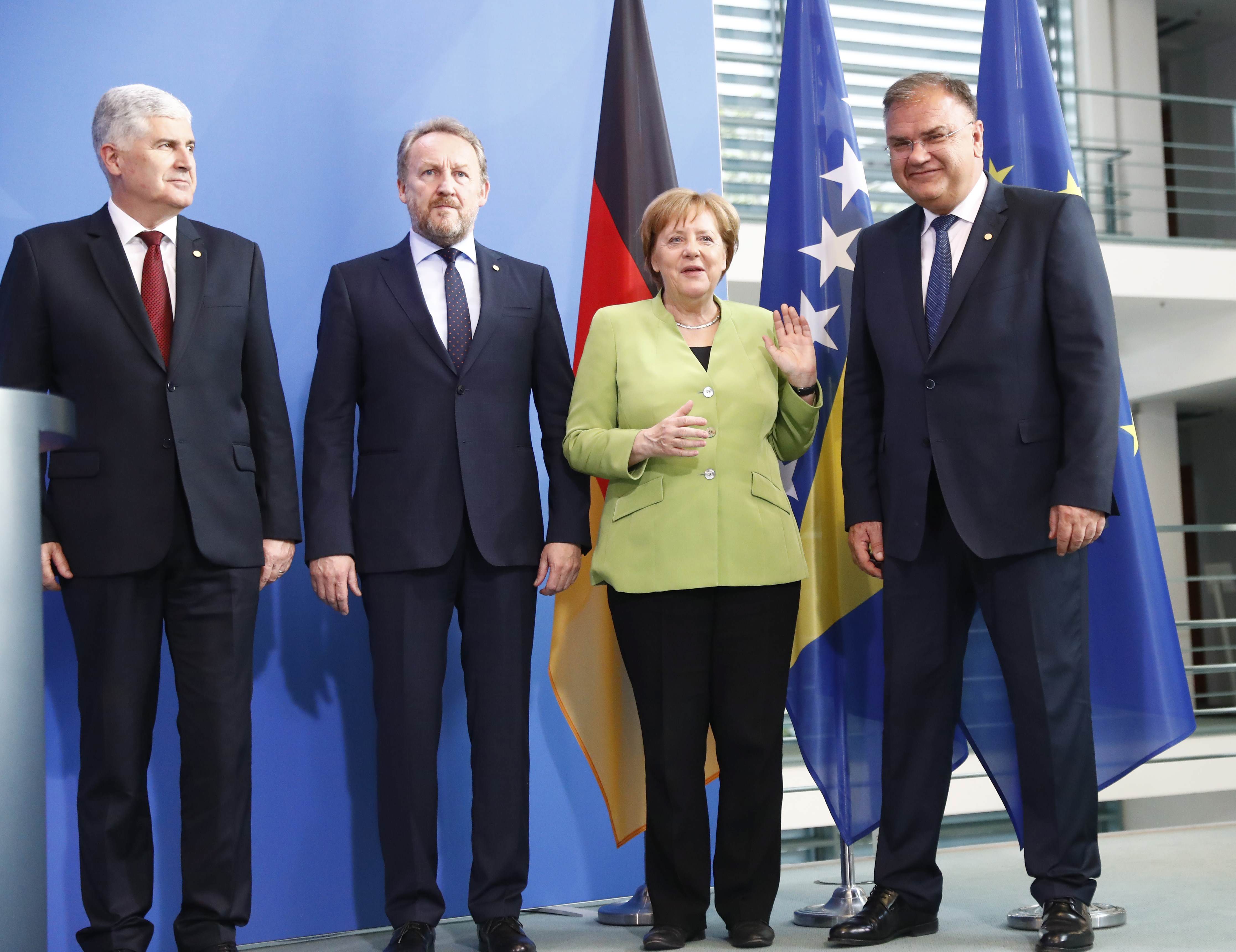 Dragan Čović, Bakir Izetbegović, Angela Merkel i Mladen Ivanić