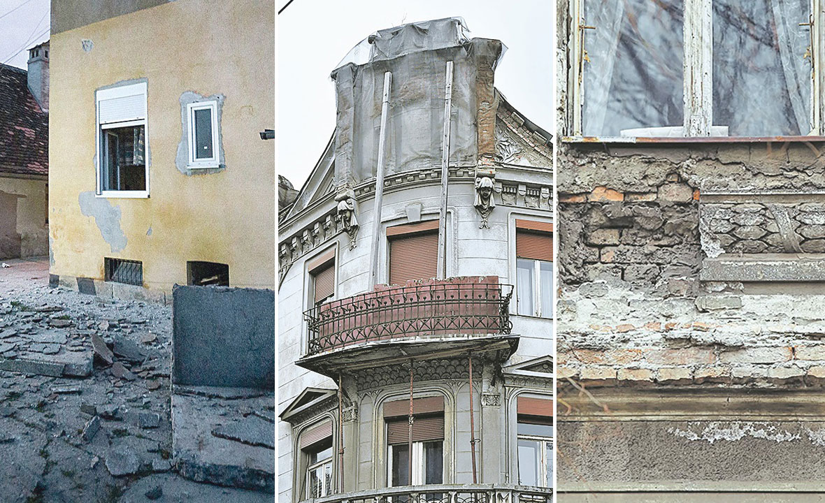 Zgrada u Novoj Vesi 24 (lijevo), zgrada na križanju Ilice i Čanićeve (u sredini), Klaićeva 14 (desno)