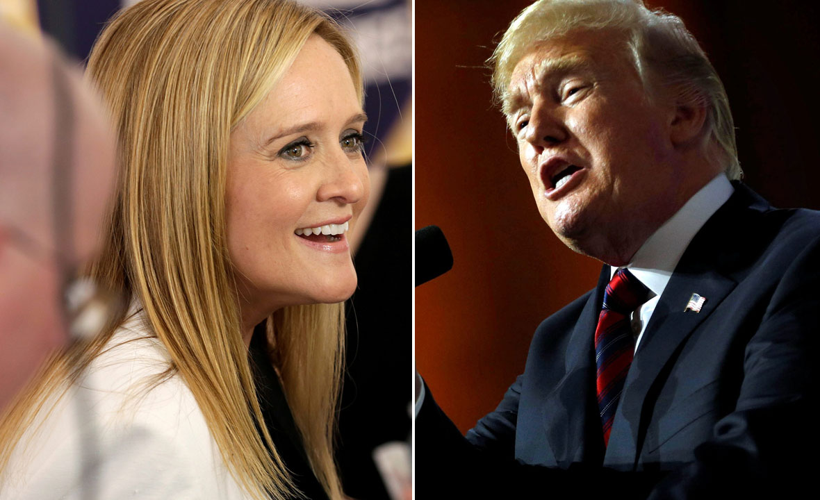 Samantha Bee (lijevo) i Donald Trump (desno)