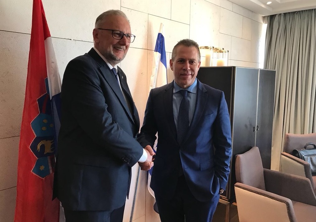 Ministar unutarnjih poslova Davor Božinović u Jeruzalemu s izraelskim ministrom javne sigurnosti Giladom Erdanom