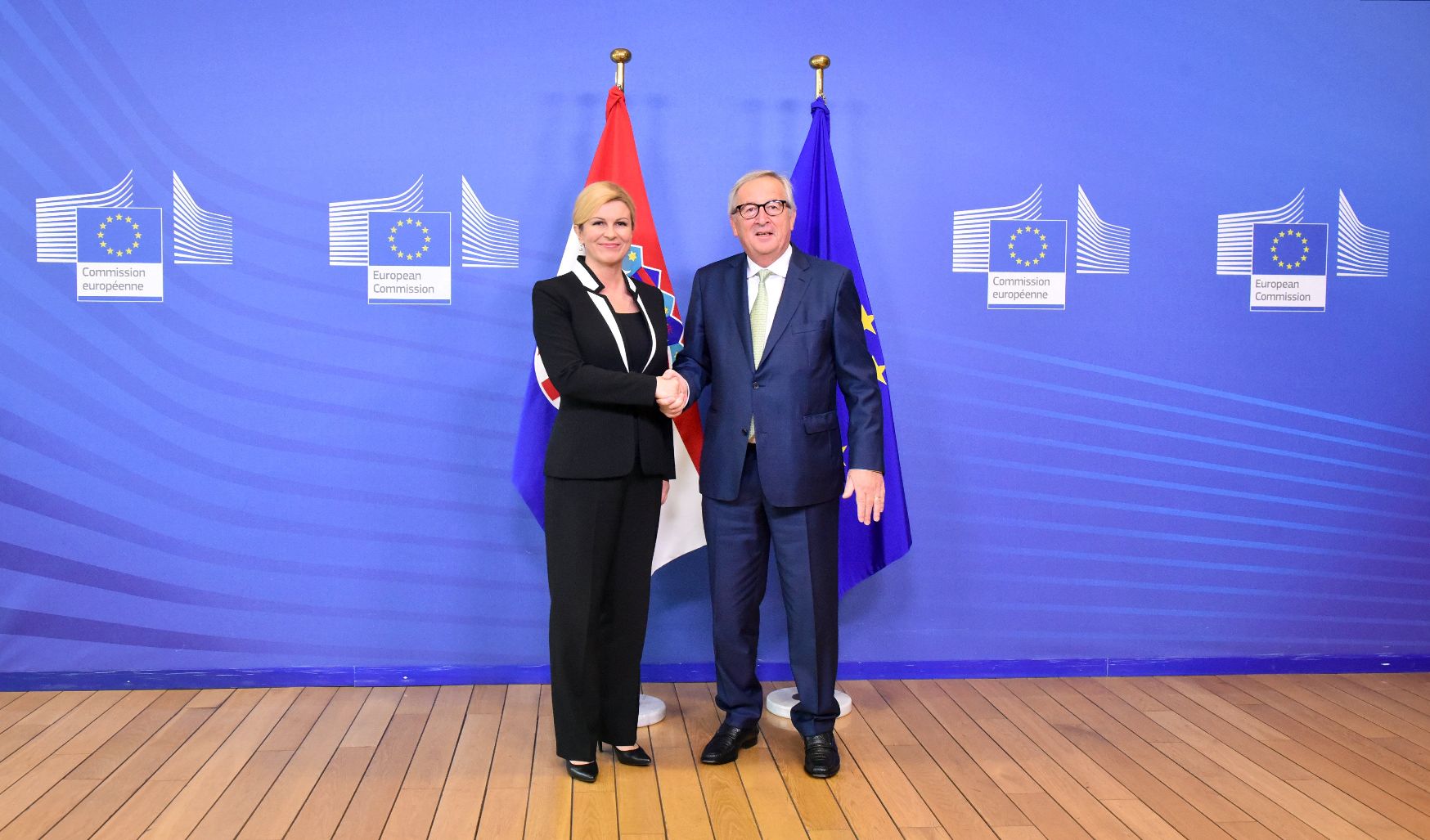 Kolinda Grabar-Kitarović i Jean-Claude Juncker