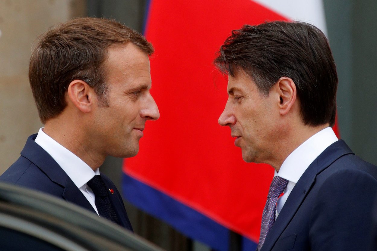 Emmanuel Macron i Giuseppe Conte