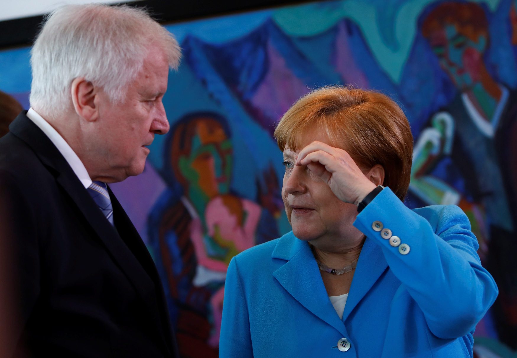 Horst Seehofer i Angela Merkel