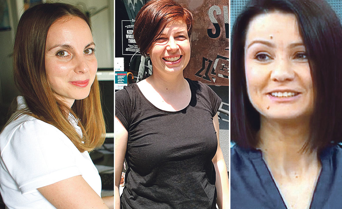 Petra Mikuš Jerković (lijevo), Kristina Klemenčić Novinc (u sredini) i Tomislava Hojsak (desno)