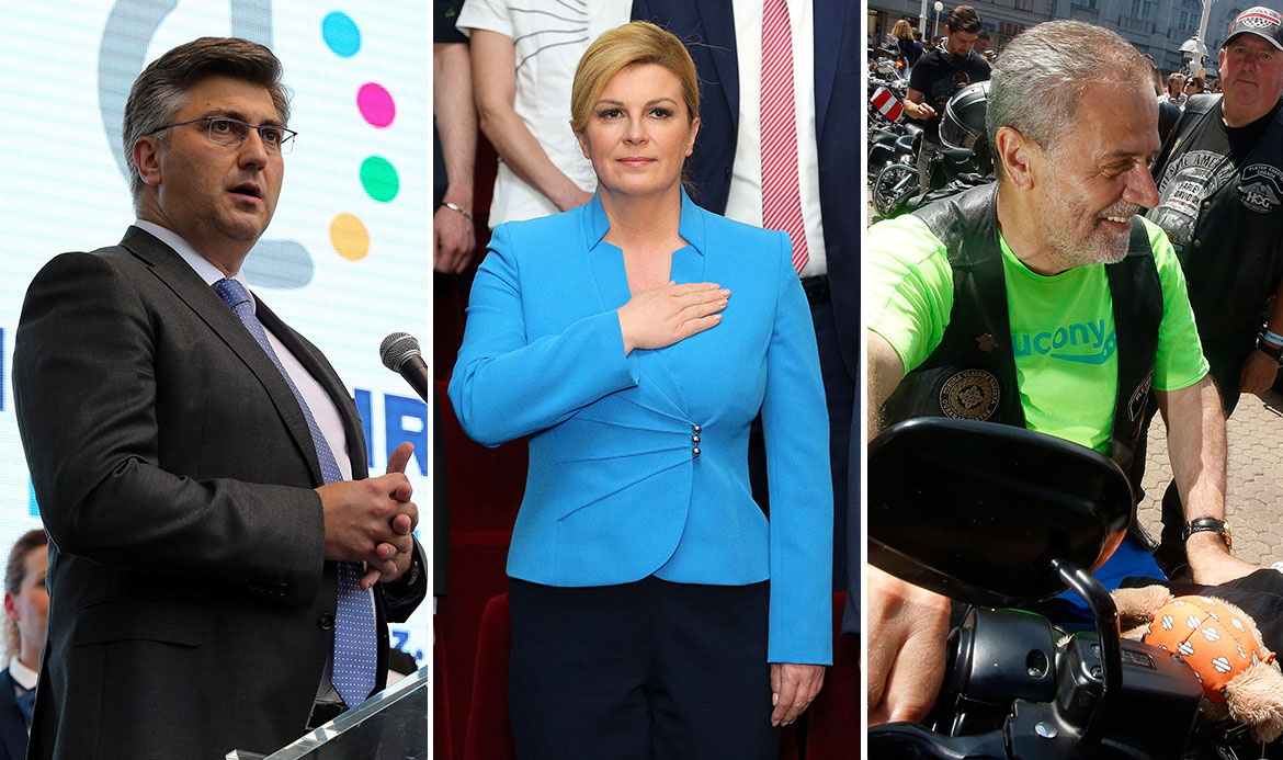 Andrej Plenković, Kolinda Grabar-Kitarović, Milan Bandić