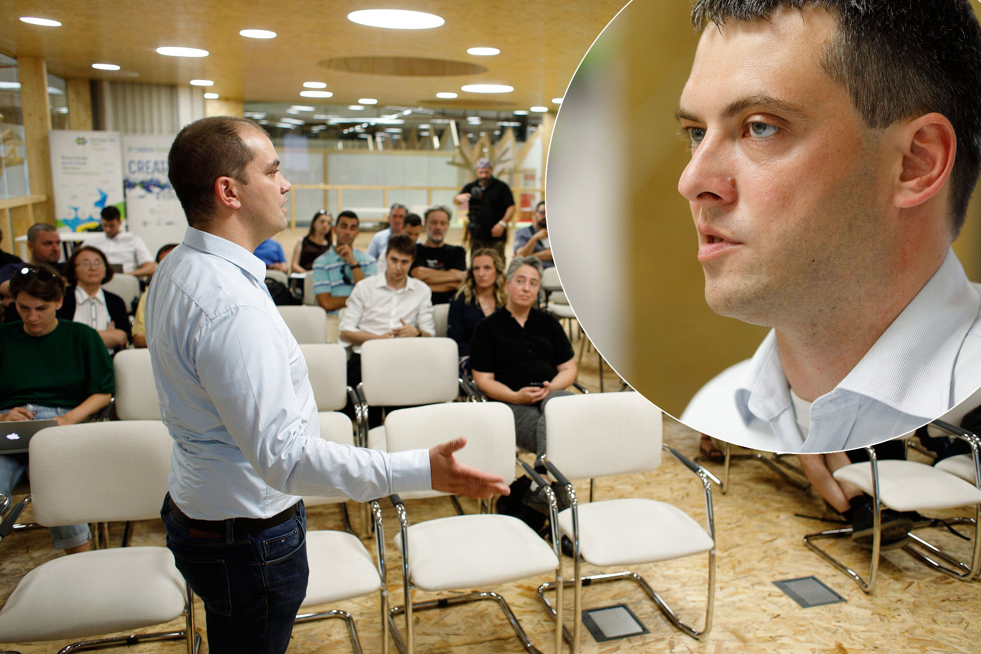 lijevo: Frane Šesnić, u krugu: Goran Jeras