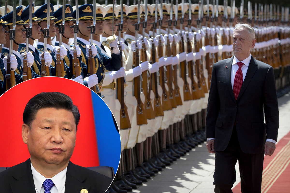 Jim Mattis i Xi Jinping (u krugu)