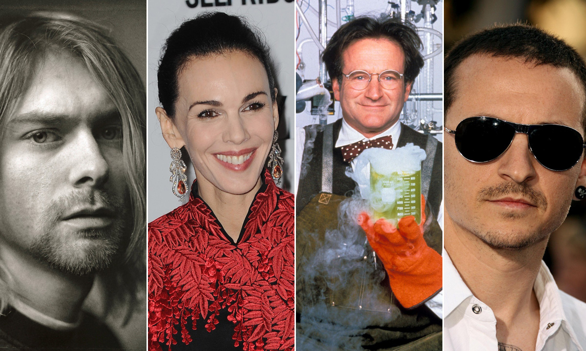 Kurt Cobain, L'Wren Scott, Robin Williams i Chester Bennington
