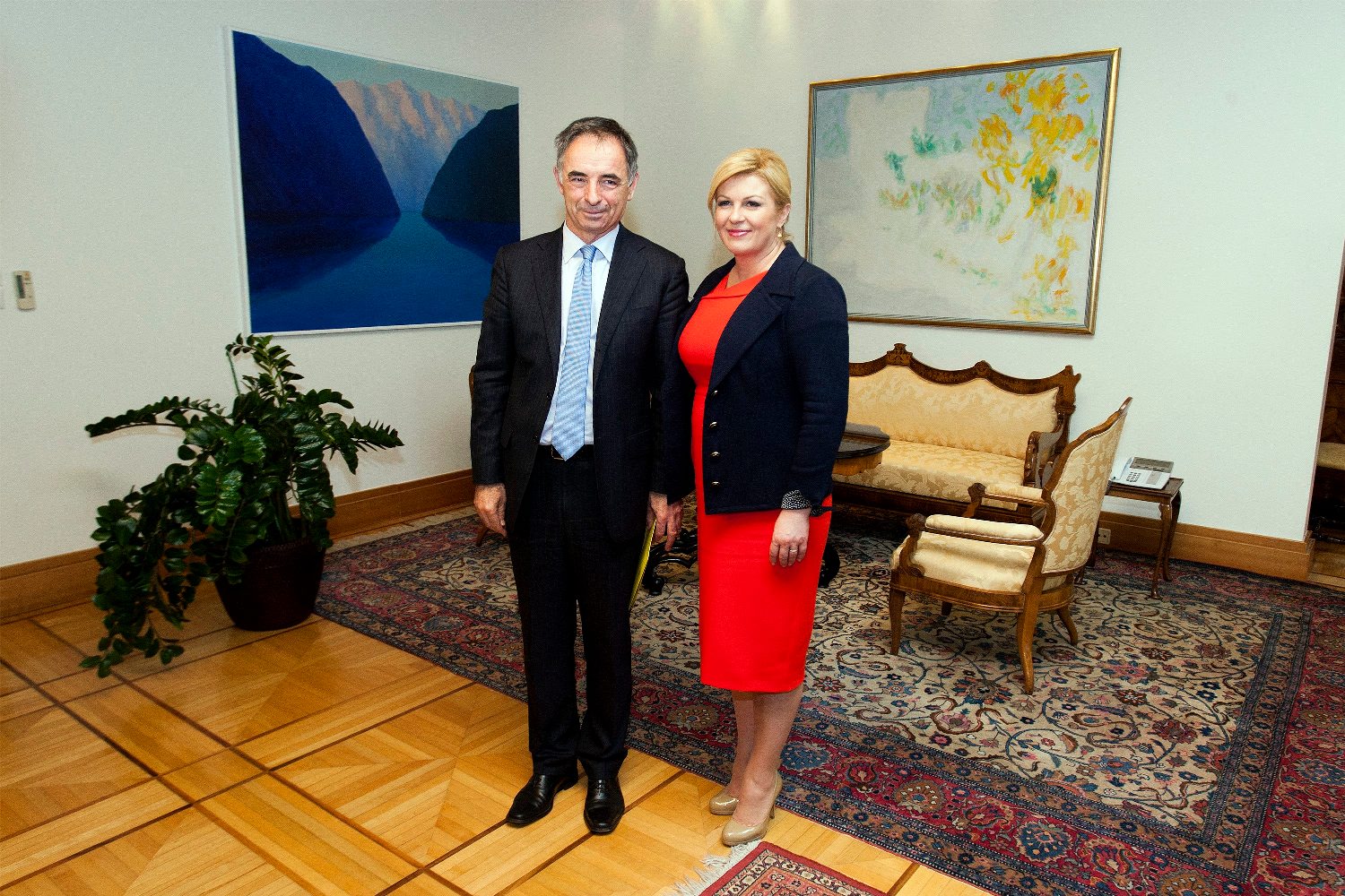 Milorad Pupovac i Kolinda Grabar Kitarović (arhiva)