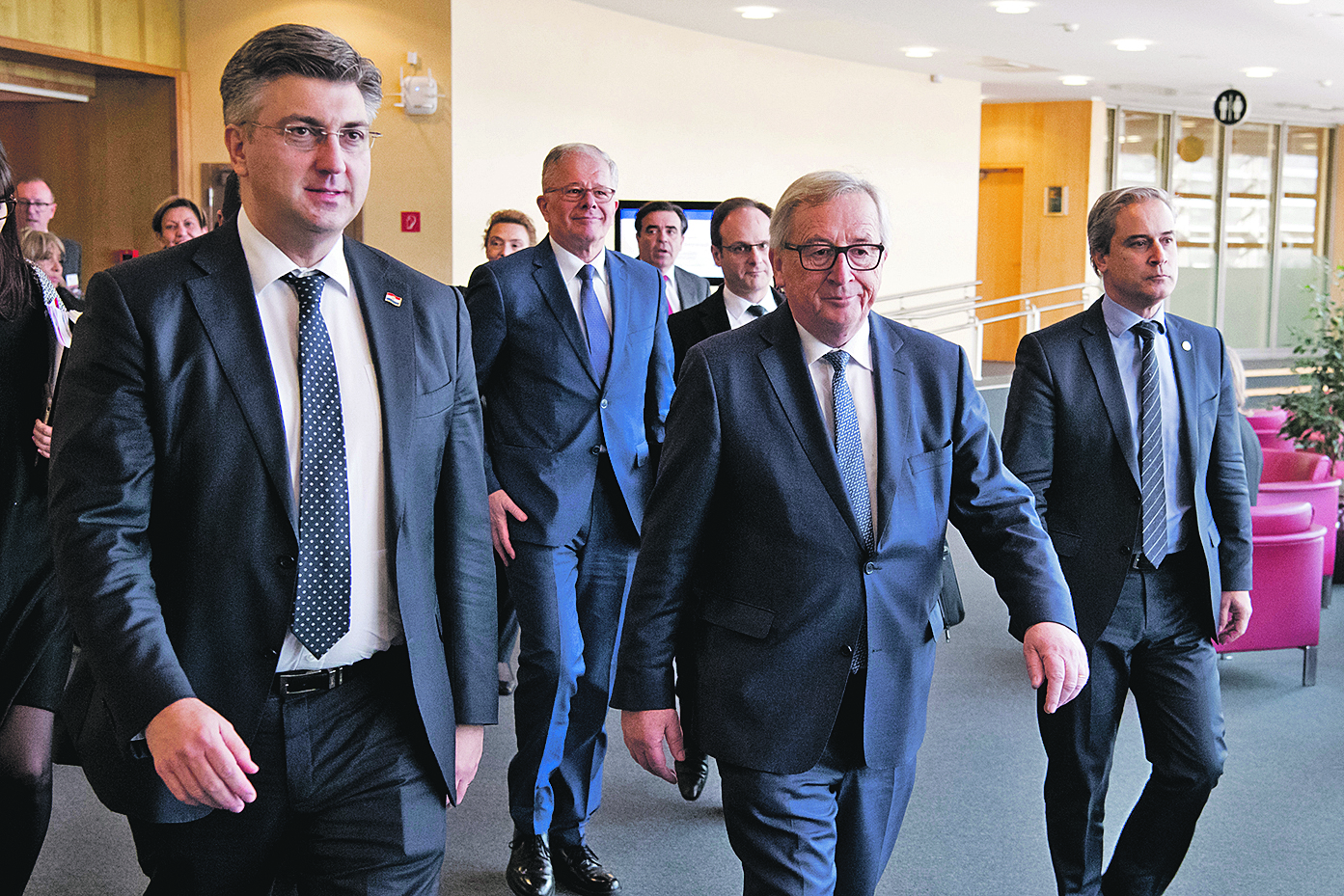 Andrej Plenković, Jean-Claude Juncker