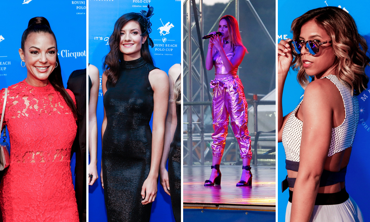 S lijeva na desno: Eva LaRue, hostesa, koncert Franke Batelić, Kelli Leigh