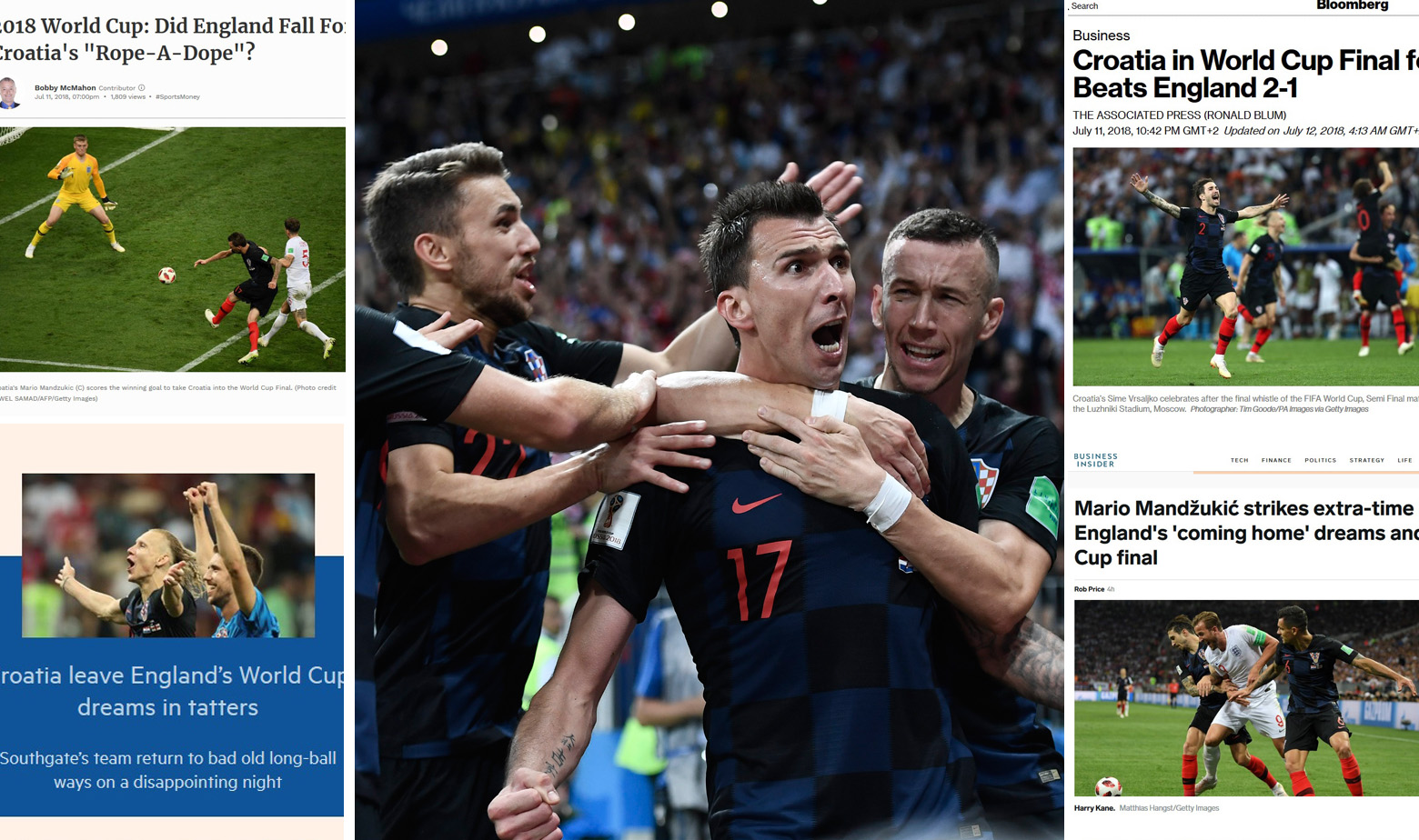 I poslovni orijentirani mediji pišu o pobjedi Hrvatske nad Engleskom