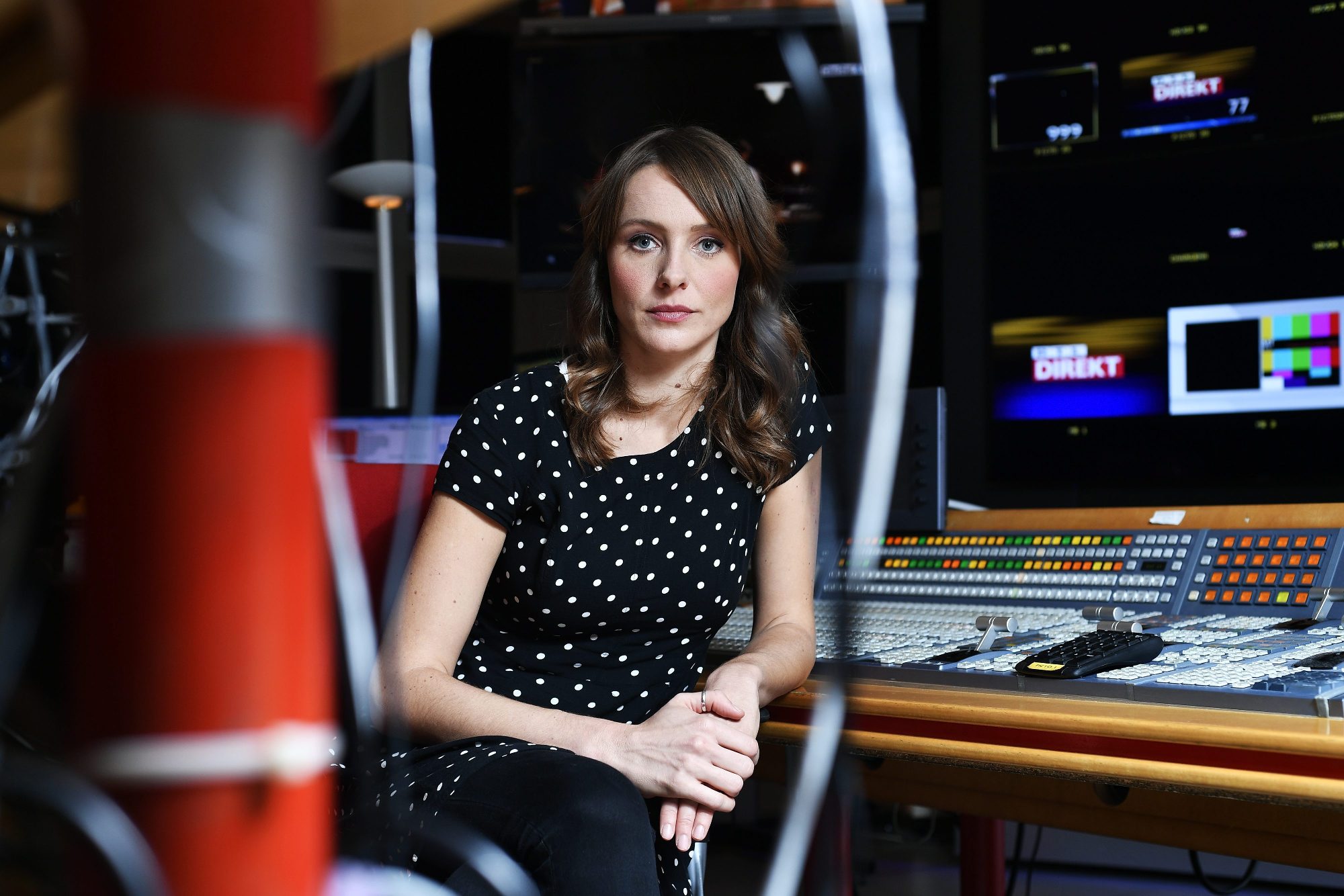 Mojmira Pastorcic, urednica emisije RTL Direkt, fotografirana u prostorima RTL televizije.