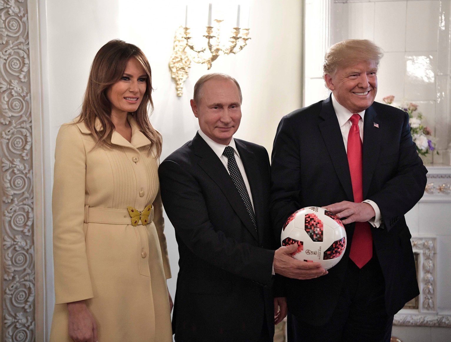 Melania Trump, Vladimir Putin i Donald Trump