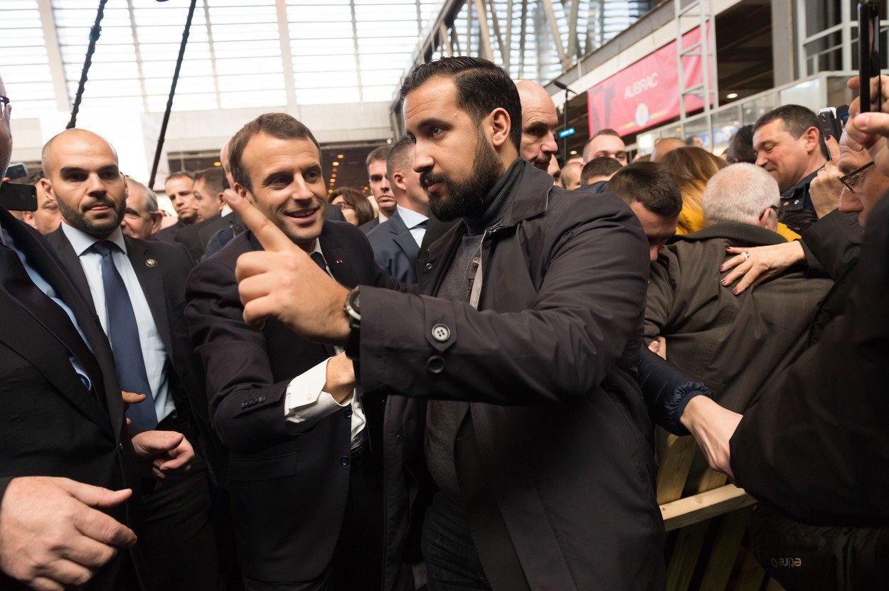 Emmanuel Macron i Alexandre Benalla 