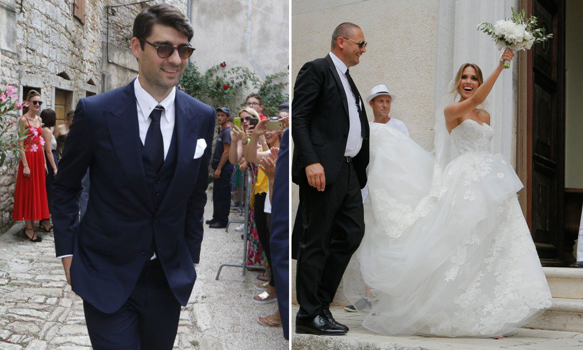 Vedran Ćorluka i Franka Batelić