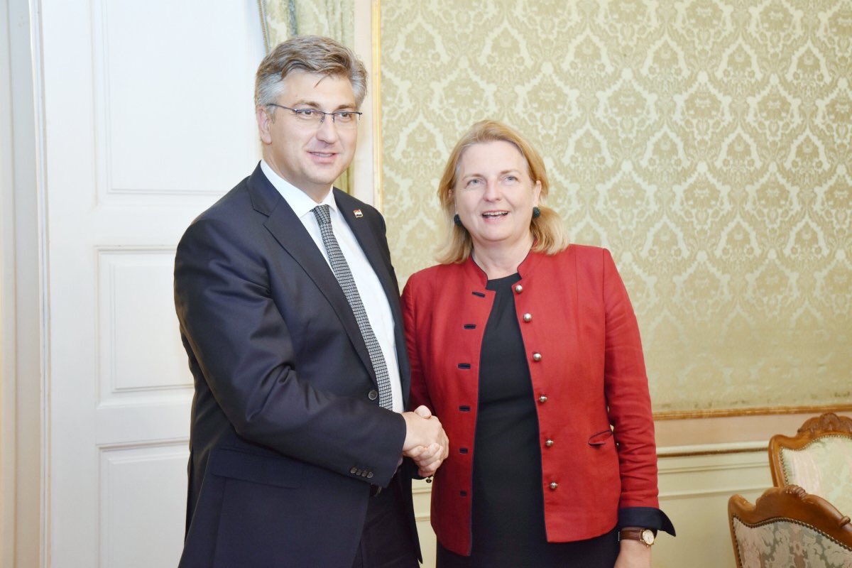 Andrej Plenković i Karin Kneissl