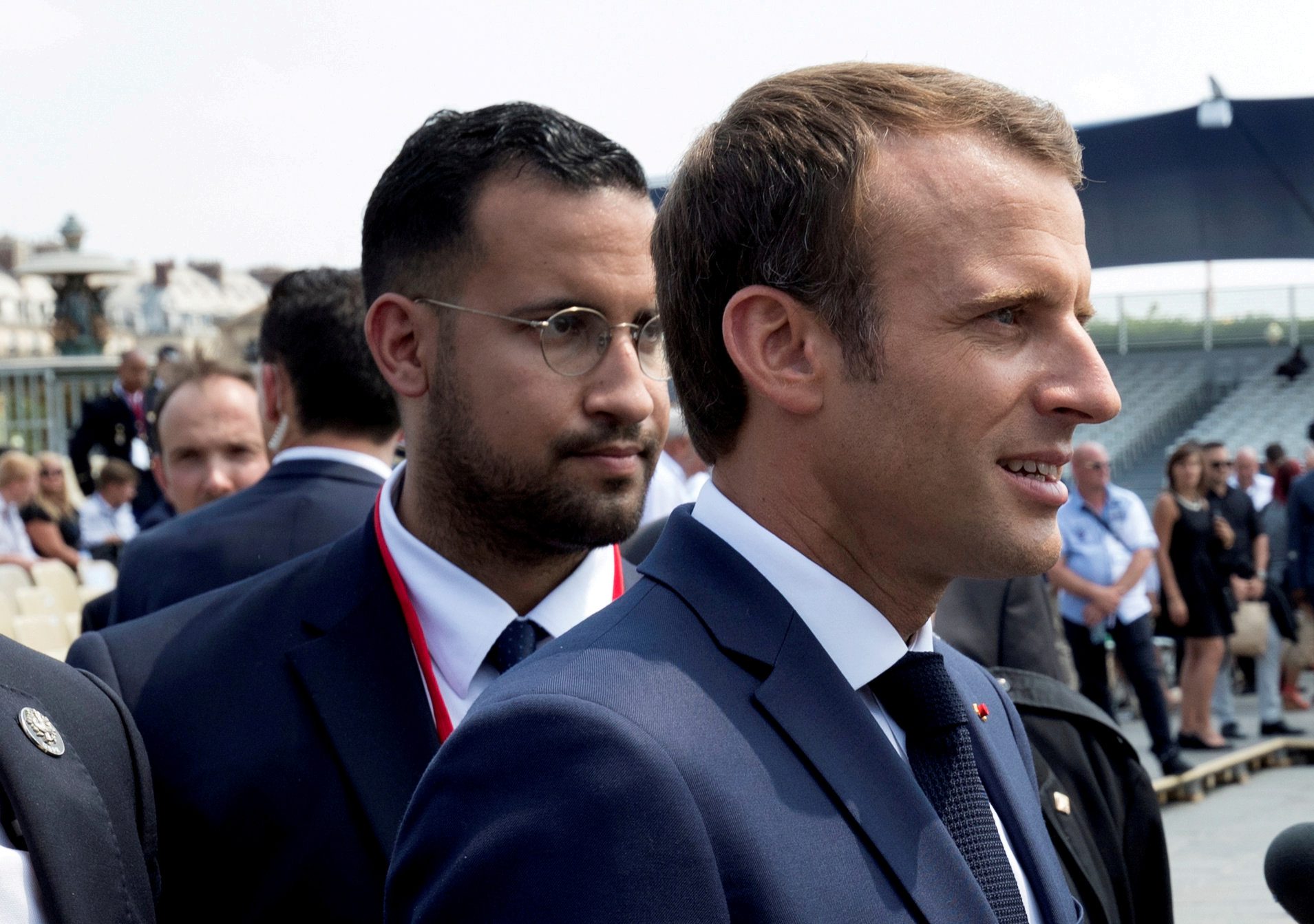 Emmanuel Macron i Alexandre Benalla