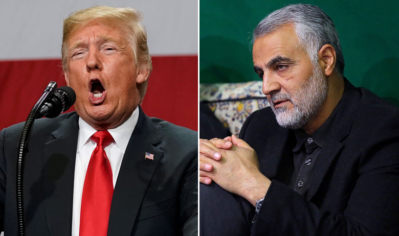 Donald Trump i Kasem Sulejmani