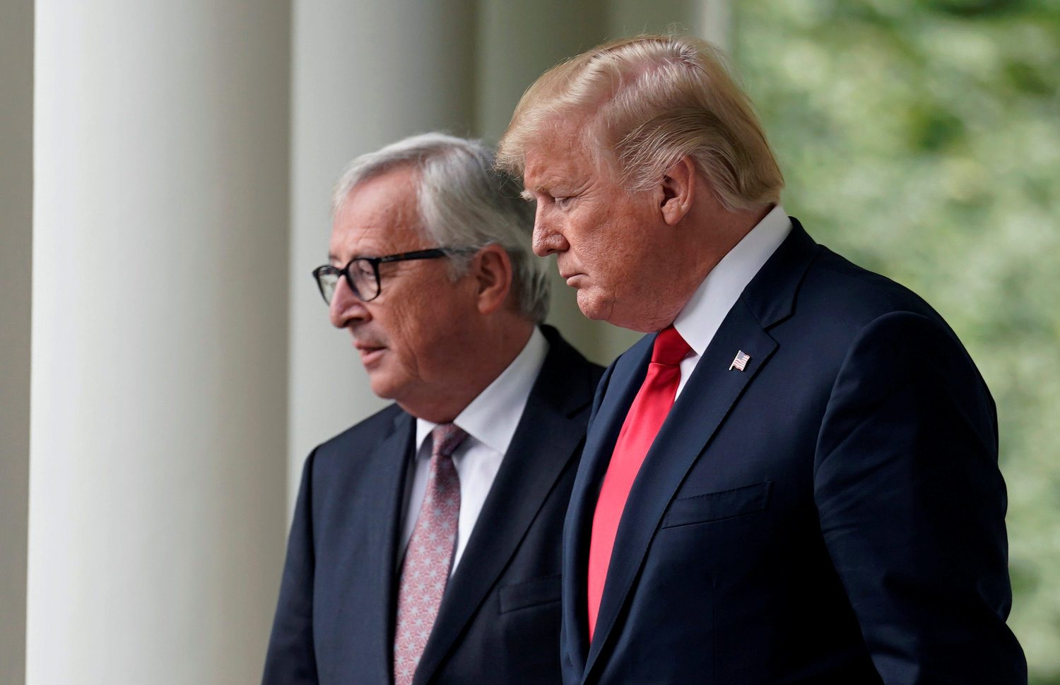 Jean-Claude Juncker i Donald Trump