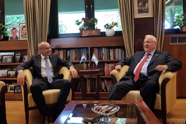 Ministar Krstičević s predsjednikom Izraela Reuvenom Rivlinom