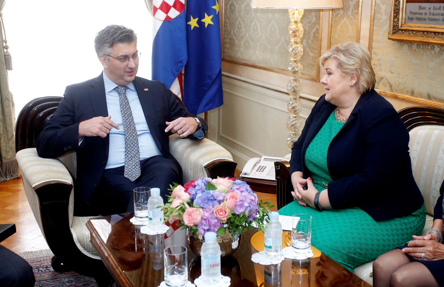 Andrej Plenković i Erna Solberg