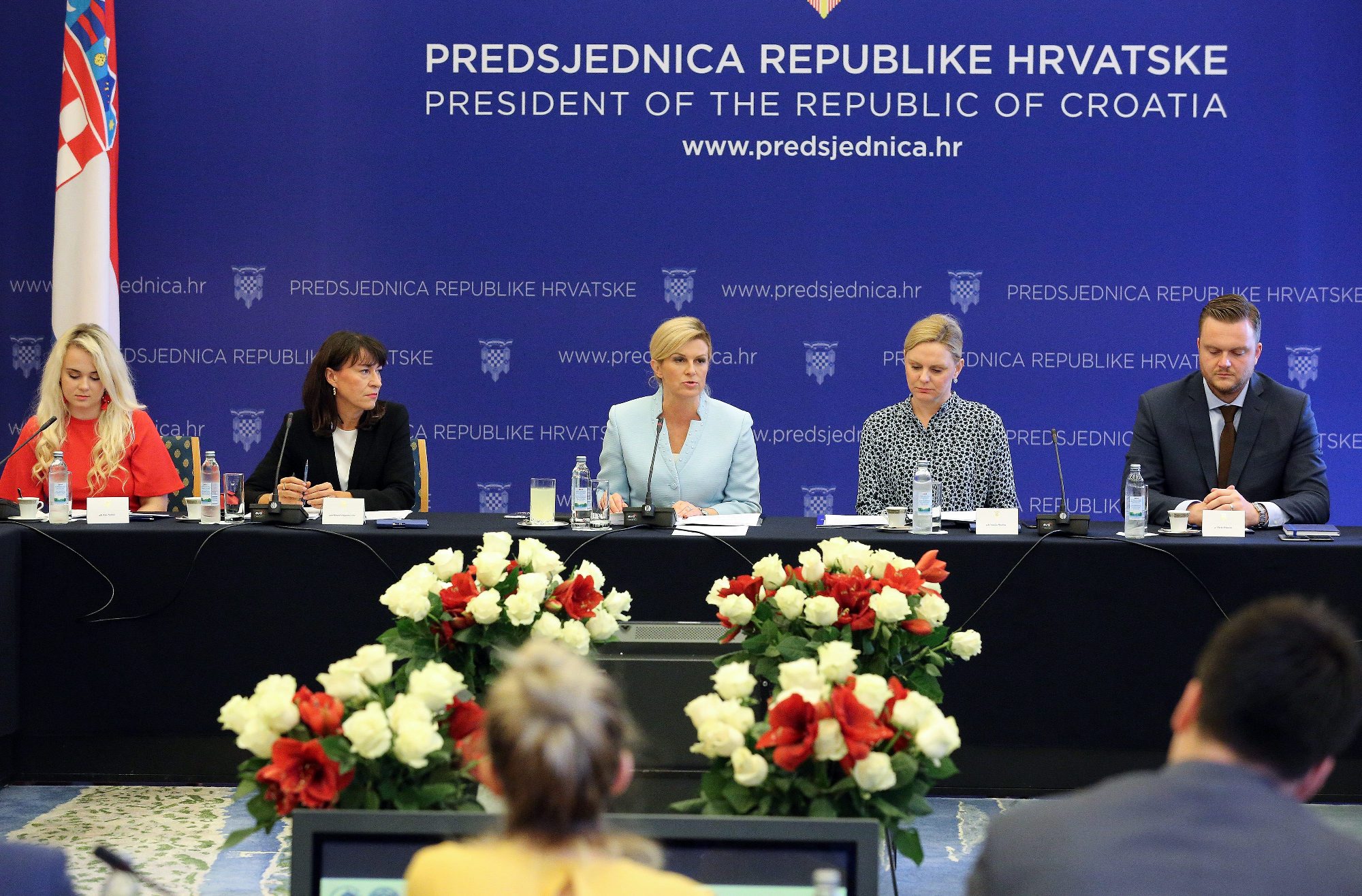 Kaja Pavlinić, Renata Margaretić Urlić, Kolinda Grabar-Kitarović, Natalija Hmelina i Marko Primorac