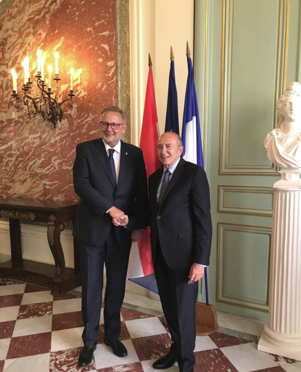 Davor Božinović i Gérard Collomb