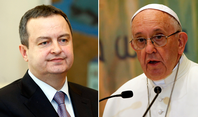 Ivica Dačić, Papa Franjo