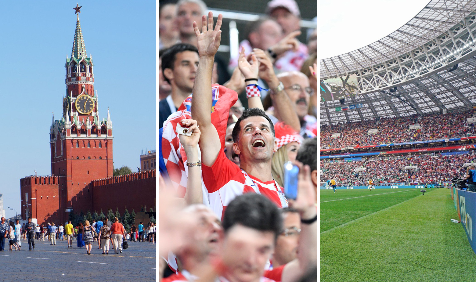 Crveni trg u Mosvi, hrvatski navijači i stadion Lužnijki