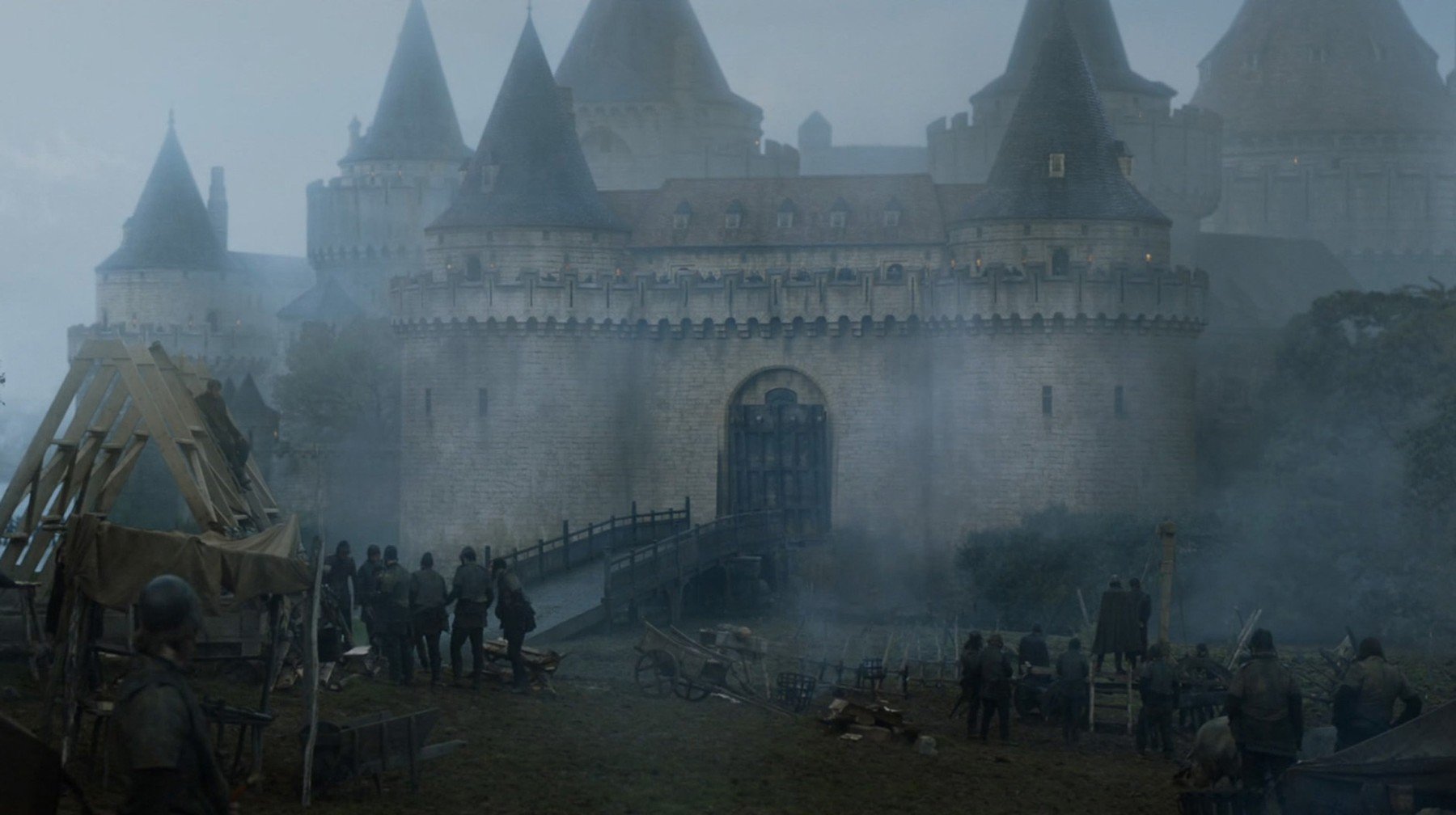 Dvorac Gosford kao tvrđava Riverrun Kuće Tully u sceni HBO-ove serije Igra prijestolja