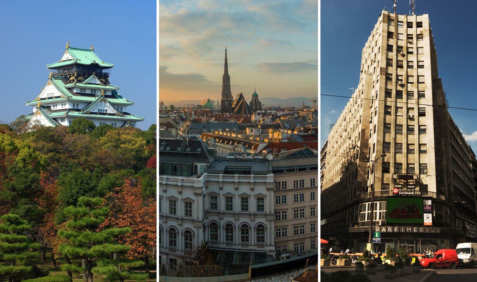 Osaka, Beč i Beograd